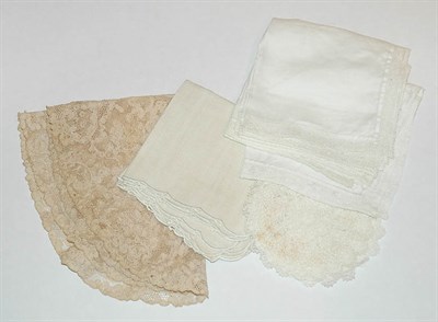 Lot 514 - Miscellaneous Group of Laces and Other Table...