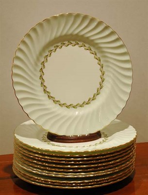 Lot 489 - Set of Twelve Mintons Porcelain Dinner Plates...