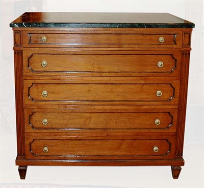 Lot 562 - Continental Marble Top Fruitwood Commode...