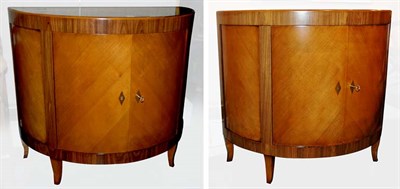 Lot 1631 - Pair of Art Deco Style Mahogany and Fruitwood...