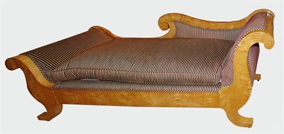 Lot 615 - Biedermeier Style Fruitwood Chaise 19th...