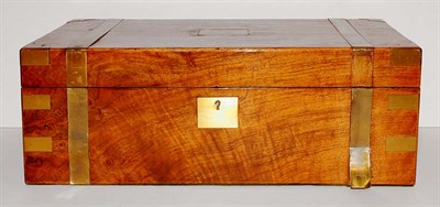 Lot 1446 - Victorian Brass Mounted Mahogany Lap Desk...