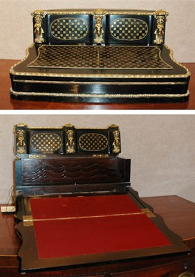Lot 520 - Napoleon III Brass Mounted Ebonized Stationary...