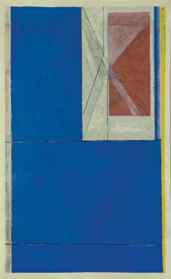 Lot 286A - Richard Diebenkorn BLUE Color woodcut, 1984,...