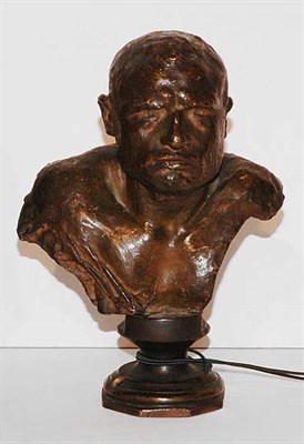 Lot 1305 - Continental Bronze Bust Height 6 1/2 inches.
