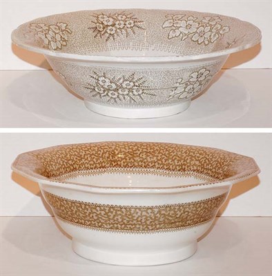 Lot 1254 - Two English Transfer Decorated Ironstone...
