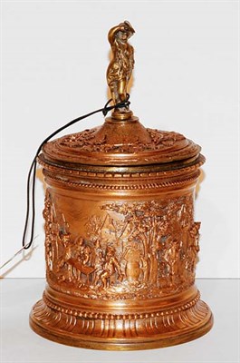 Lot 1298 - Copper Tobacco Box Height 8 1/2 inches.