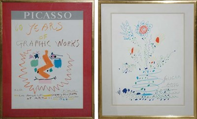 Lot 1121 - After Pablo Picasso FLEURS (FOR U.C.L.A.); 60...