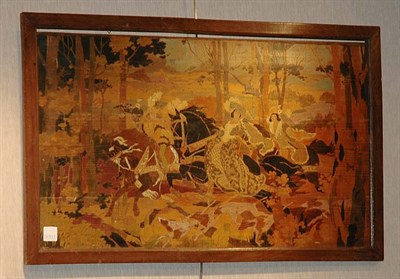 Lot 1154 - Italian Polychrome Decorative Marquetry Panel...