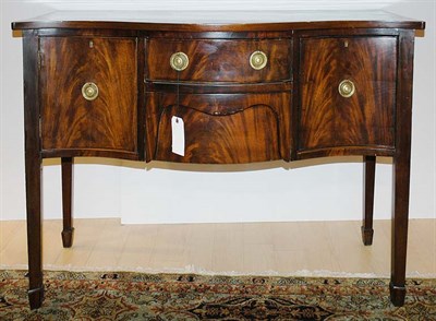 Lot 1183 - George III Style Mahogany Serpentine Front...