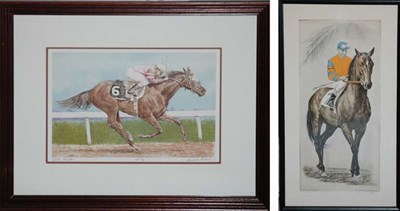 Lot 1118 - Gerald Lubeck BY FOUR LENGTHS Color lithograph,...