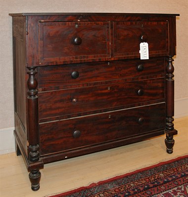 Lot 1440 - American Empire Mahogany Chest of Drawers...
