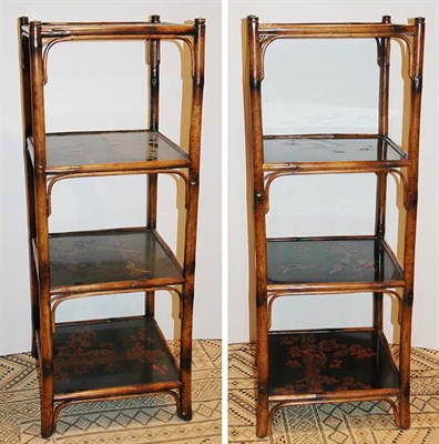 Lot 1271 - Pair of George III Style Chinoiserie Decorated...