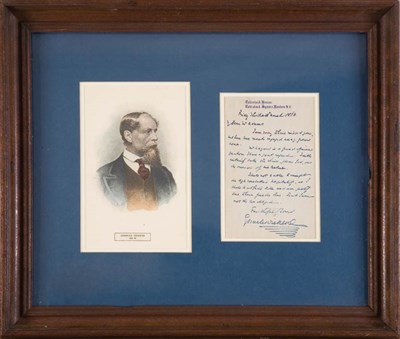 Lot 2 - DICKENS, CHARLES Autograph letter signed; to...
