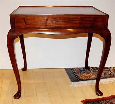 Lot 1400 - Queen Anne Style Mahogany Tray Top Single...