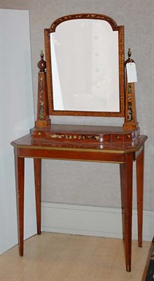 Lot 1190 - Victorian Mineral Inset Mahogany Dressing...