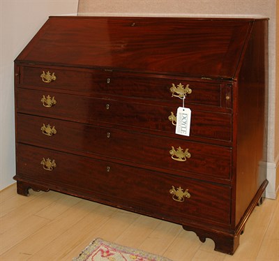 Lot 1264 - George III Style Mahogany Slant Front Desk...