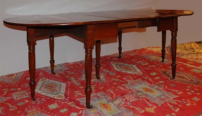 Lot 1267 - William IV Style Fruitwood D-End Dining Table...