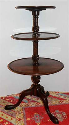Lot 1265 - Queen Anne Style Mahogany Three-Tier...