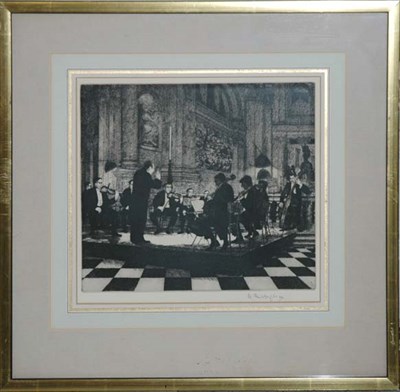 Lot 1123 - W. Fairclough [CHAMBER MUSIC] Etching, 1970,...