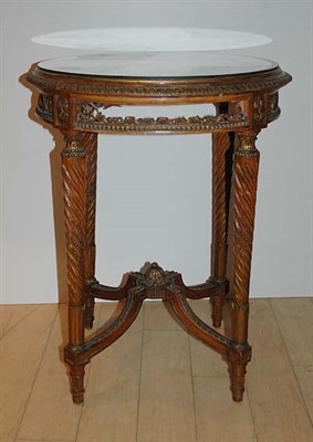 Lot 1604 - Louis XVI Style Mirror Top Mahogany Circular...