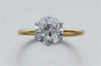 Lot 389 - Gold, Platinum and Diamond Ring