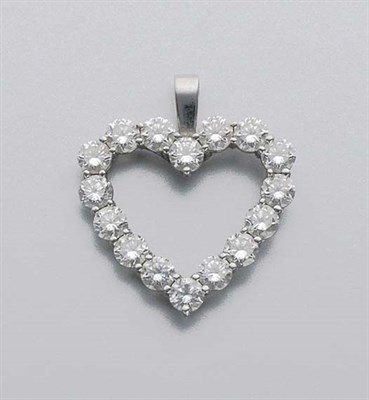 Lot 71 - Diamond Heart Pendant