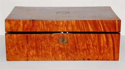 Lot 1434 - Victorian Brass Mounted Exotic Wood Lap Desk...