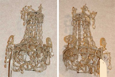 Lot 1484 - Pair of Louis XVI Style Wire and Glass...