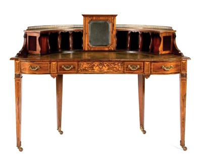 Lot 3086 - Edwardian Marquetry and String Inlaid Rosewood...