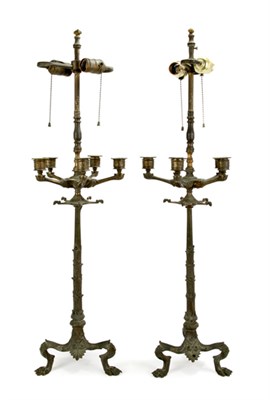 Lot 3199 - Pair of Restauration Style Gilt-Bronze...
