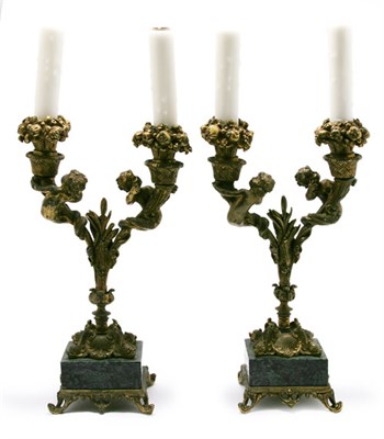 Lot 3201 - Pair of Transitional Louis XV/XVI Style...