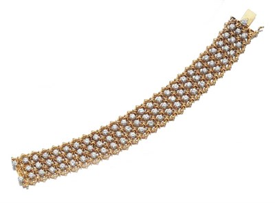 Lot 490 - Gold and Diamond Bracelet