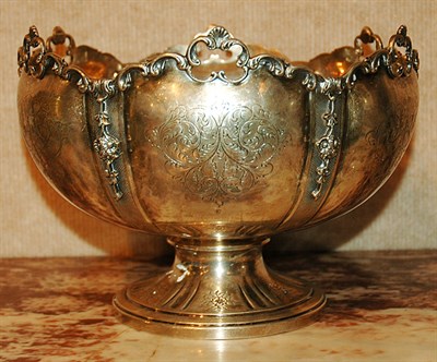 Lot 3145 - Continental Silver Presentation Center Bowl Of...