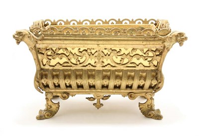 Lot 3205 - Renaissance Style Gilt-Metal Jardiniere The...
