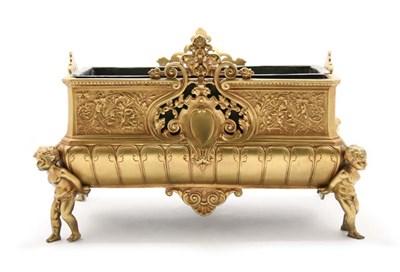 Lot 3204 - Louis XVI Style Gilt-Metal Figural Jardiniere...