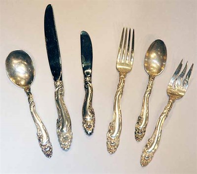 Lot 3112 - Gorham Sterling Silver Flatware Service In the...