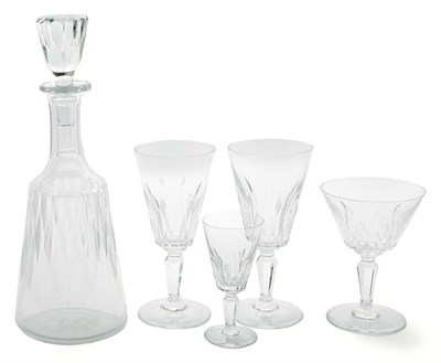 Lot 3573 - Baccarat Cut Glass Stemware Service Comprising...
