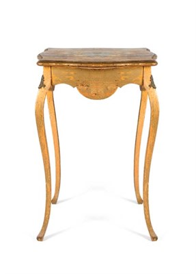 Lot 3427 - Louis XV Style Painted and Gilt-Wood Side...