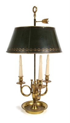 Lot 3219 - Empire Style Gilt-Metal Two-Light Bouillotte...