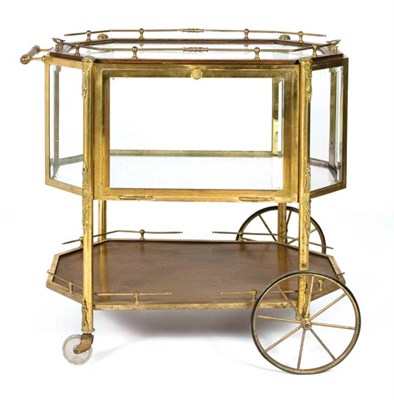 Lot 229 - Louis XVI Style Gilt-Bronze, Brass, Mahogany...