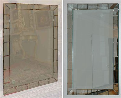 Lot 3686 - Pair of Mirror Framed Mirrors Each of...