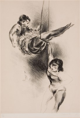 Lot 353 - Yasuo Kuniyoshi TWO ACROBATS (DAVIS L-33)...