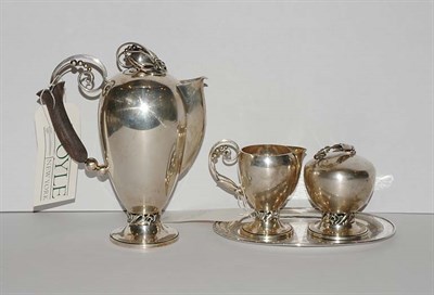 Lot 1356 - Georg Jensen USA Sterling Silver Three-Piece...