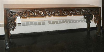 Lot 1151 - Asian Carved Hardwood Altar Table Height 31...