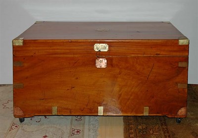 Lot 1275 - Victorian Style Brass Bound Camphorwood...