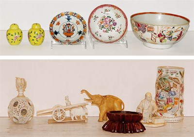 Lot 1283 - Miscellaneous Group of Asian Ivory Decorations;...