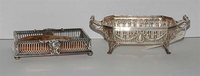 Lot 1360 - Sterling Silver Dresser Tray; Together with a...
