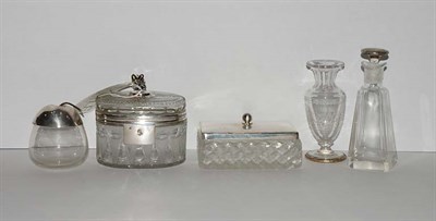 Lot 1361 - Miscellaneous Group of Silver Mounted Cut...