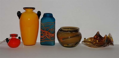 Lot 1442 - Miscellaneous Group of Ten Art Glass Vases...